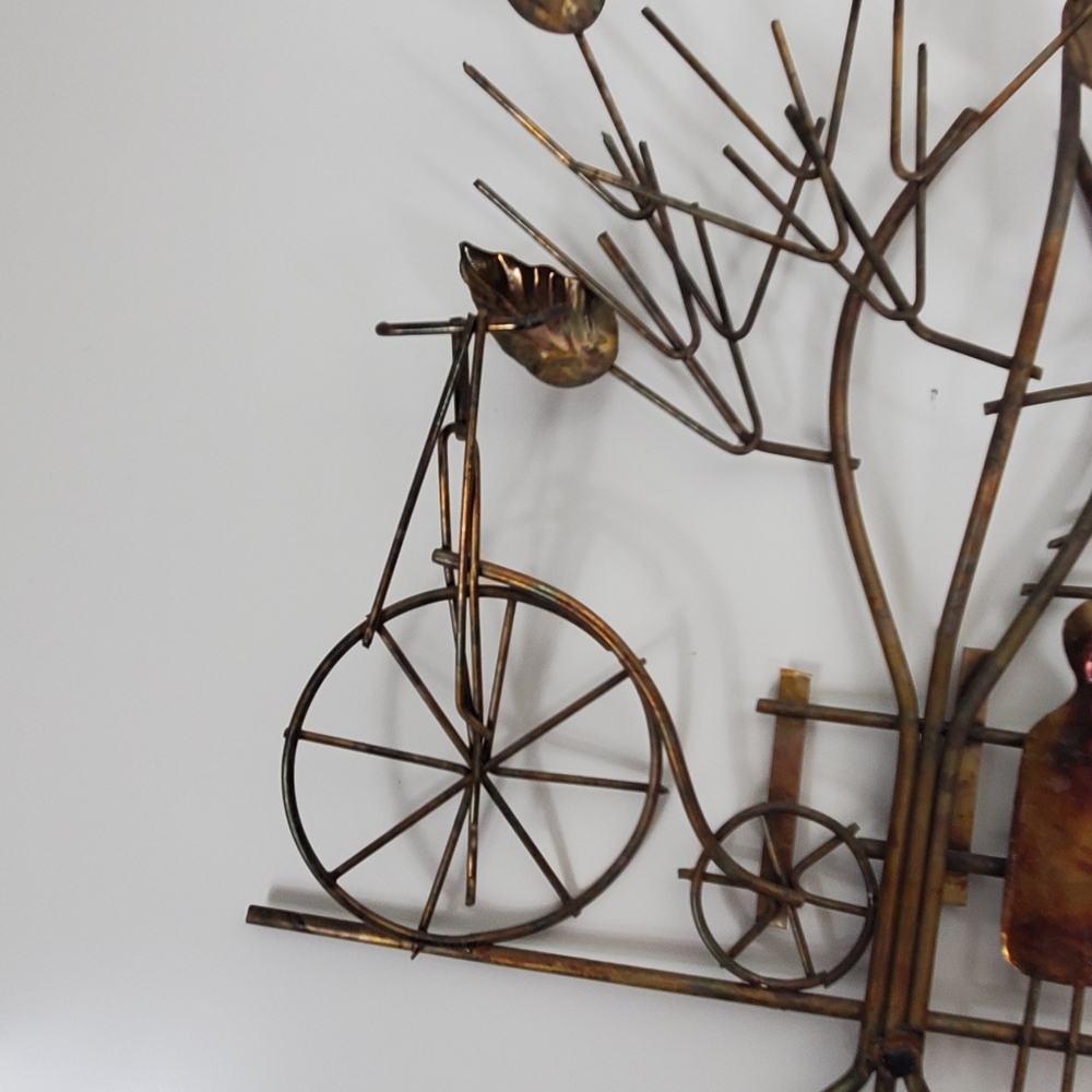 Vintage copper 1974 Enesco 3D wall art - Picture 3 of 11